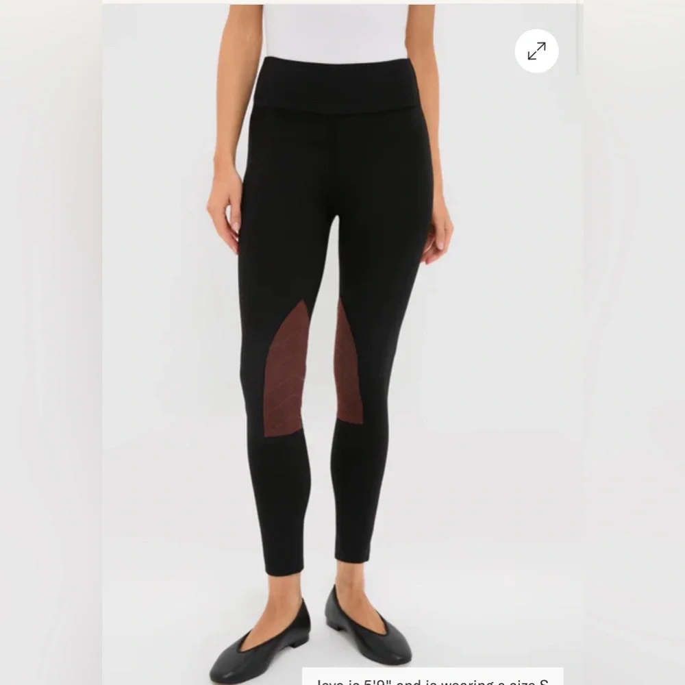 TUCKERNUCK Black Suede Patch Hughes Riding Legging-0316